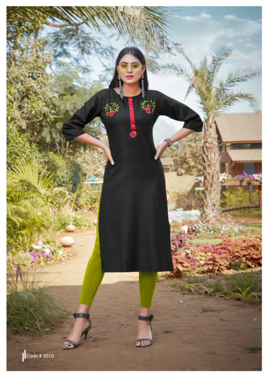 Blend Vol-3 Cotton Embroidery Kurti Catalog Blend Vol-3 Cotton Embroidery Kurti Catalog